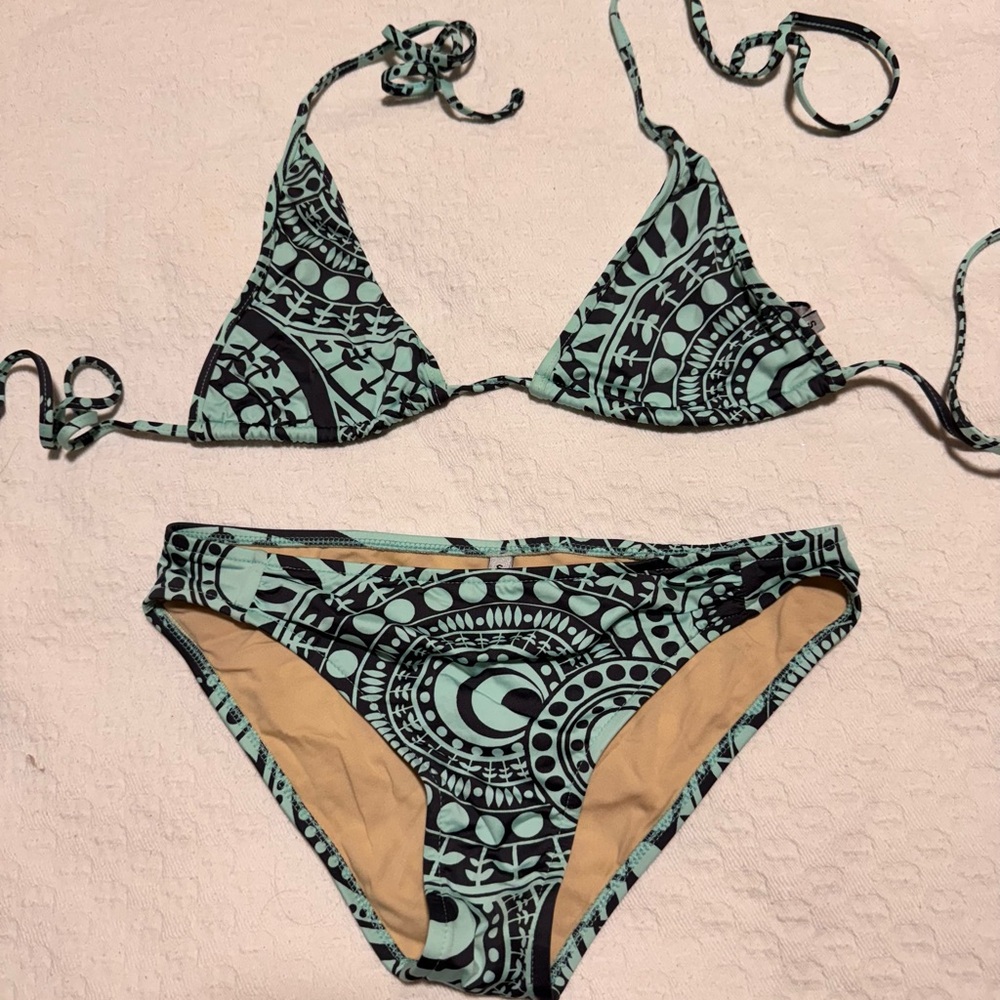 Tibi Tribal Print Bikini Set - Size Small